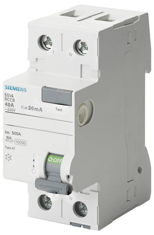 Siemens 5SV41120 5SV4112-0 FI-Schutzschalter/Leitungsschutzschalter 2phasig AC 0.01 A