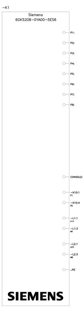 Siemens 6GK5208-0YA00-5ES6 Industrial Ethernet Switch