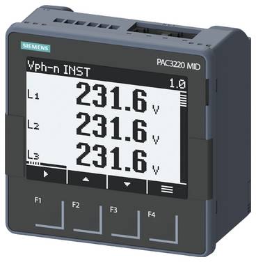 Siemens 7KM3220-2BA01-1JA0 Einbaumessgerät  3phasig Grafisches Display