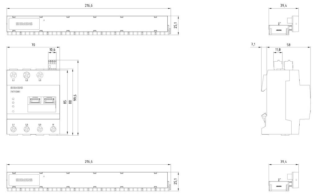 Siemens 7KT1225 Starterkit Sensorleisten