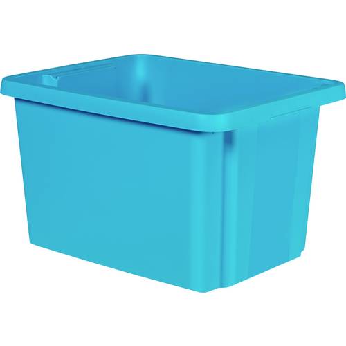 Curver 225501 Drehstapelbehälter ESSENTIALS Drehstapelbox 26L, blau stapelbar Blau 1 St.