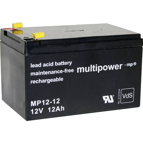 Multipower MP12-12 / 12V 12Ah Blei Akku mit VdS Zulassung