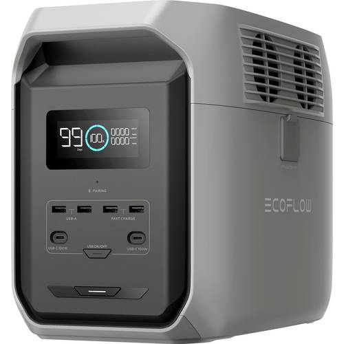 Thumbnail - ECOFLOW Delta 3 1500 Powerstation LiFe Schwarz, Grau mit Laderegler