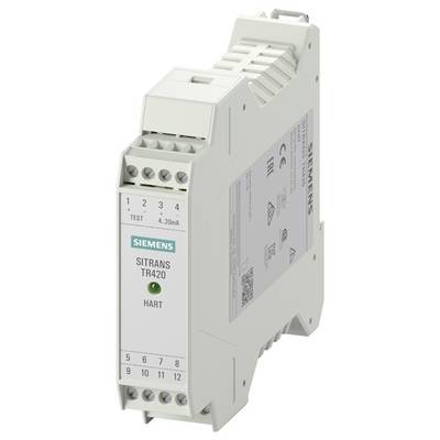 Industrie-Modul von Siemens mit der Aufschrift 'SITRANS TR420 HART', verwendet zur Signalübertragung. Beige Gehäuse, mehrere Anschlussklemmen oben und unten.