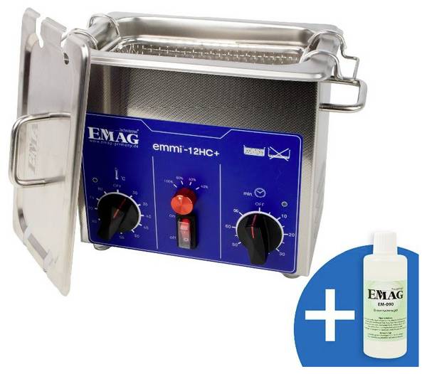 Emag Emmi-12HC Plus Ultraschallreiniger Universal 120 W 1.2 l mit Heizung