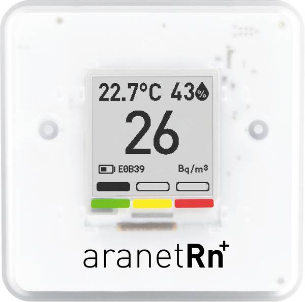 aranet Radon Plus Radon-Messgerät 0, 0, 0 - 4000, 50, 85 Bq/m³, °C, %