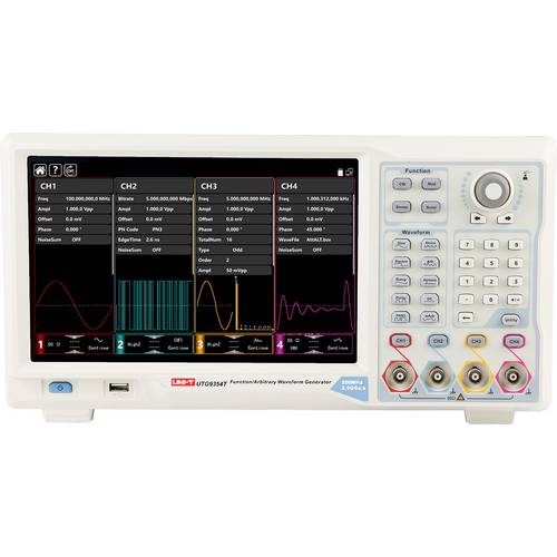Thumbnail - Uni-T UTG9354T Funktionsgenerator netzbetrieben 350 MHz (max) 4-Kanal Arbiträr, Rechteck, Puls, Rampe, Rauschen, Sinus