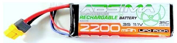 Absima Modellbau-Akkupack (LiPo) 11.1 V 2200 mAh Zellen-Zahl: 3 35 C Softcase