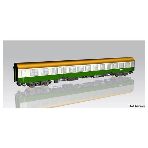 Piko H0 28005 H0 Halberstädter Mitteleinstiegswagen beige-grün 2.Kl. der DR
