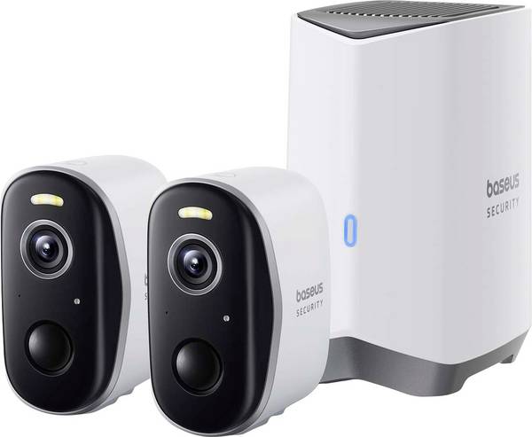 Baseus N1 Plus Outdoor 2K 2-Cam Kit S0TY002131 WLAN IP Surveillance Set 2-piece set 2304 x 1296 pixe