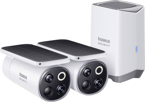 Baseus S1 Pro Outdoor Dual 3K 2-Cam Kit S0TX002131  IP-Überwachungskamera-Set  2er Set 2304 x 1296 Pixel