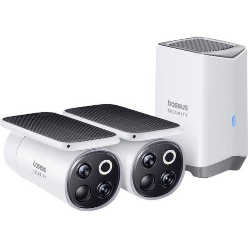 Baseus S1 Pro Outdoor Dual 3K 2-Cam Kit S0TX002131 IP-Überwachungskamera-Set 2er Set 2304 x 1296 Pixel