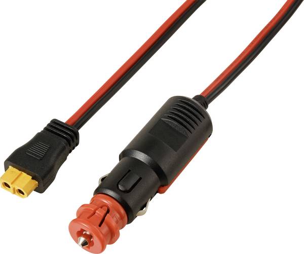 Zigarettenstecker auf XT60-Kabel 2 m TC-13619280 Schwarz, Rot TRU COMPONENTS Inhalt: 1 St.