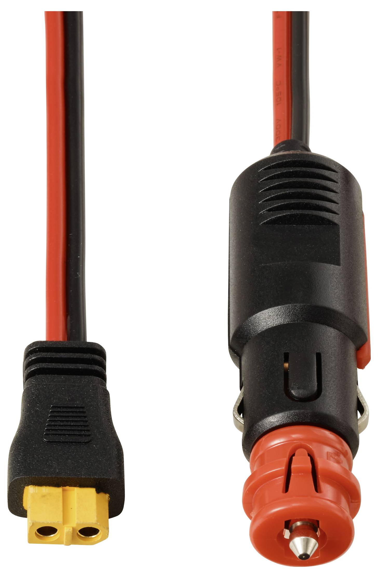 Zigarettenstecker auf XT60-Kabel 2 m TC-13619280 Schwarz, Rot TRU COMPONENTS Inhalt: 1 St.-2