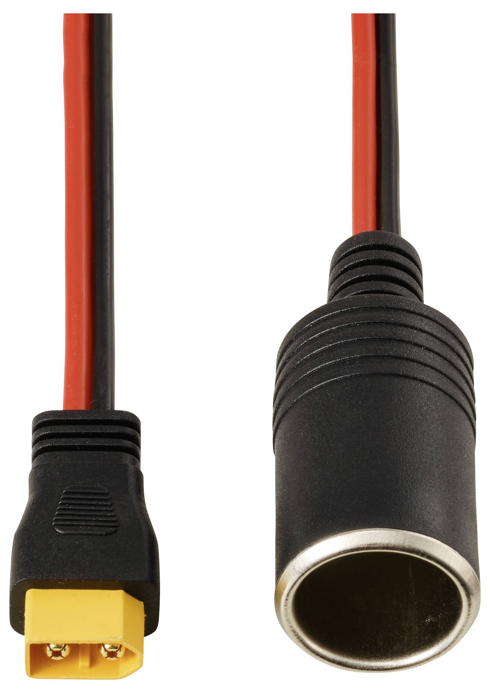 Zigarettenanzünder auf XT60-Kabel 2 m TC-13619284 Schwarz, Rot TRU COMPONENTS Inhalt: 1 St.-2