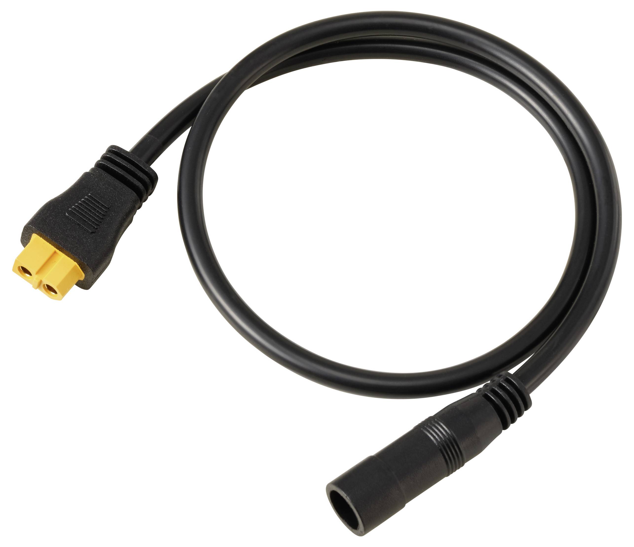 DC-Buchse 2,1/5,5 mm auf XT60-Kabel 0,5 m TC-13619292 Schwarz TRU COMPONENTS Inhalt: 1 St.-1