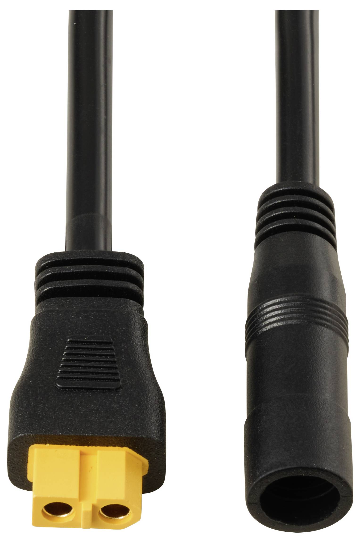DC-Buchse 2,1/5,5 mm auf XT60-Kabel 0,5 m TC-13619292 Schwarz TRU COMPONENTS Inhalt: 1 St.-2