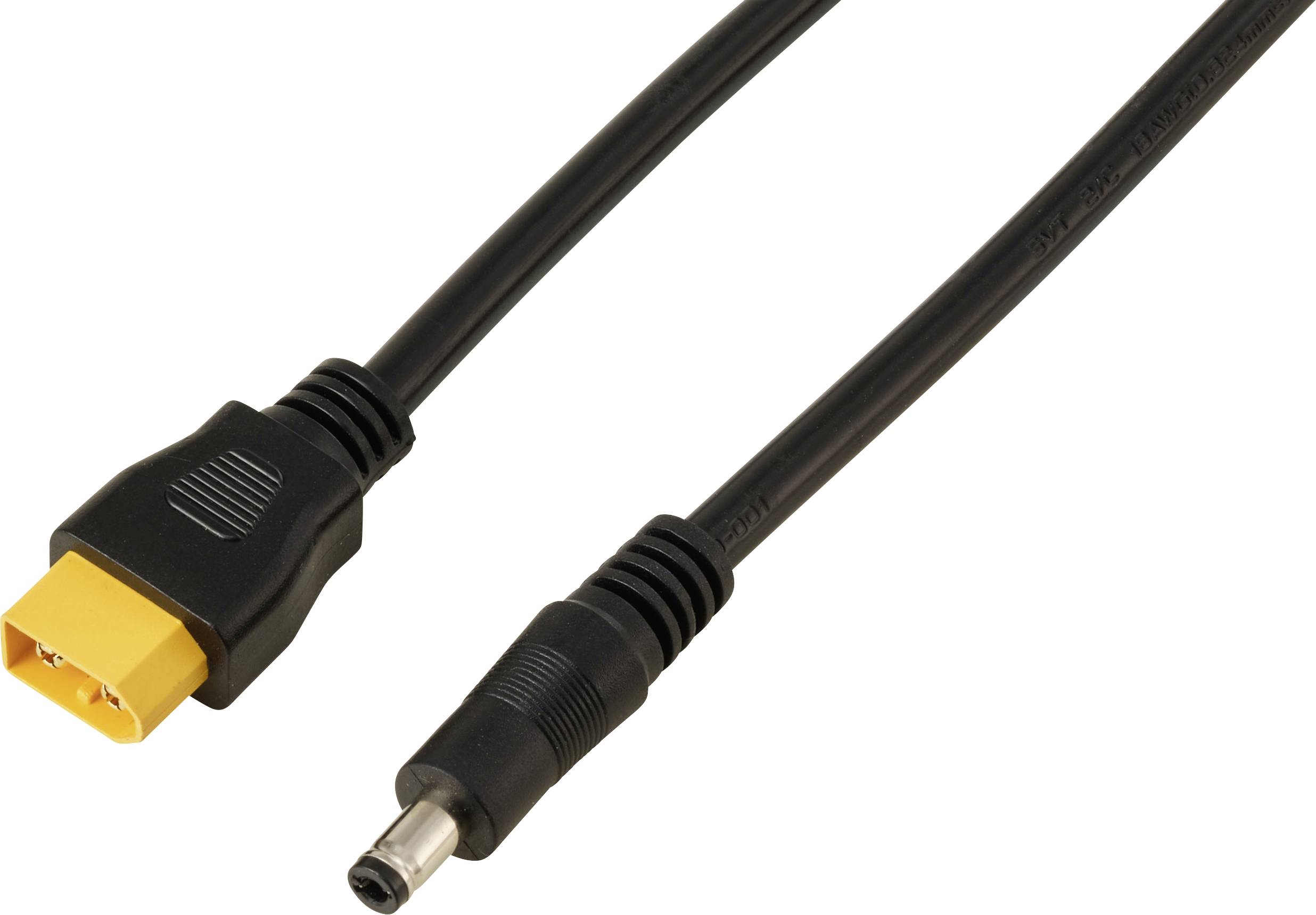 DC-Stecker 2,5/5,5 mm auf XT60-Kabel 0,5 m TC-13619296 Schwarz TRU COMPONENTS Inhalt: 1 St.