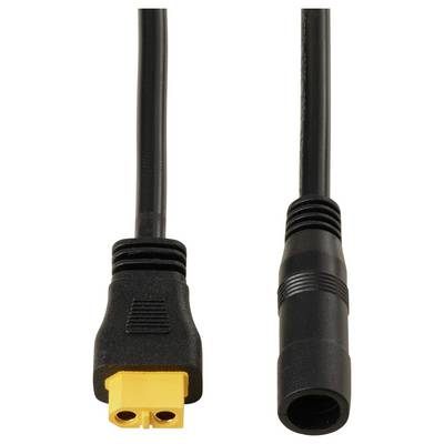 DC-Buchse 2,5/5,5 mm auf XT60-Kabel 0,5 m TC-13619300 Schwarz TRU COMPONENTS Inhalt: 1 St.-2
