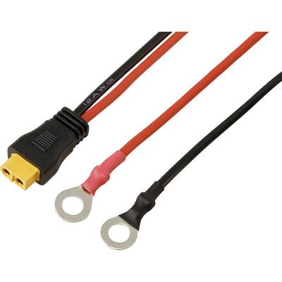 Ringkabelschuh zum XT60-Anschlusskabel 0,25 m TC-13619316 Schwarz, Rot TRU COMPONENTS Inhalt: 1 St.-0