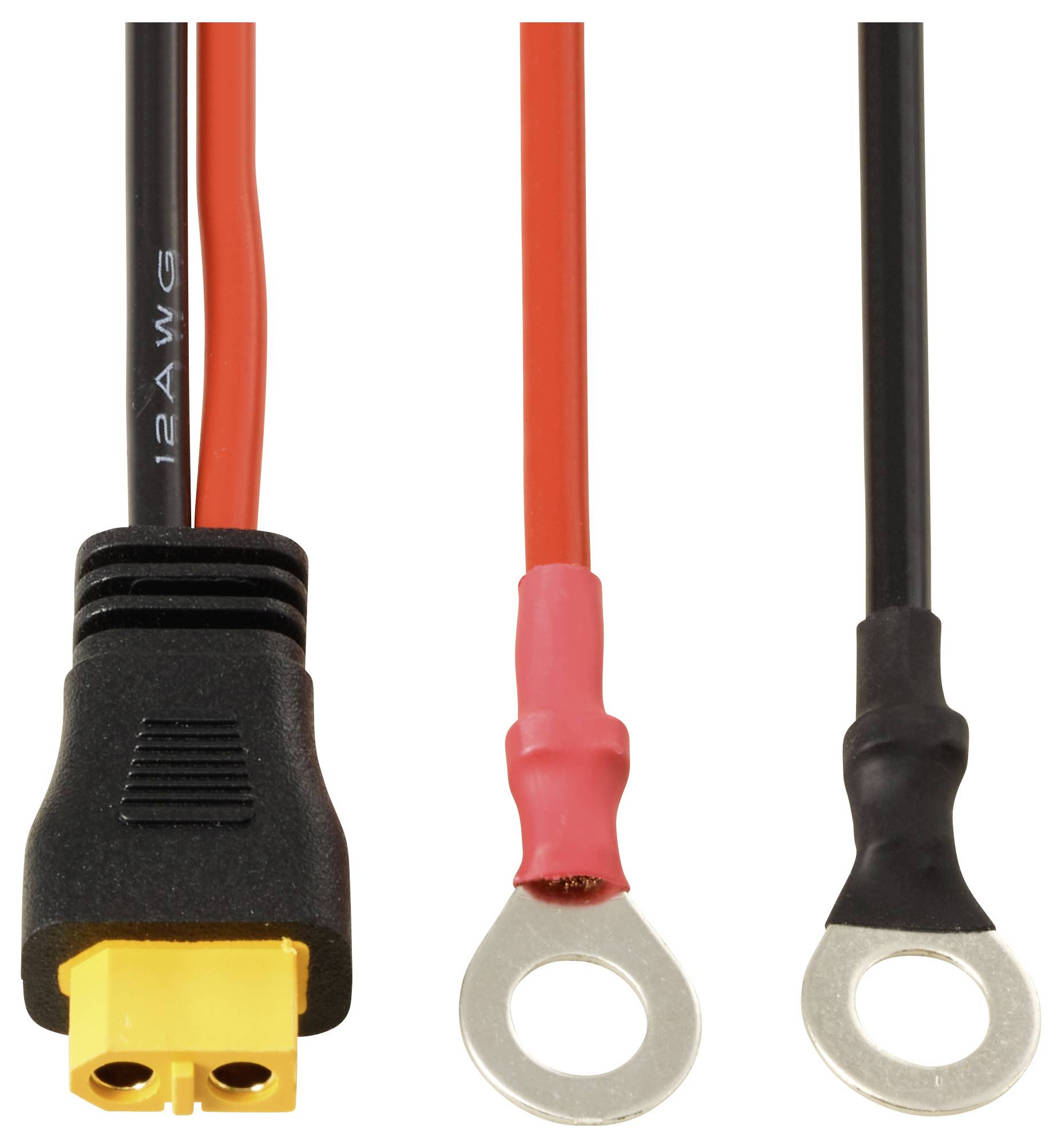 Ringkabelschuh zum XT60-Anschlusskabel 0,25 m TC-13619316 Schwarz, Rot TRU COMPONENTS Inhalt: 1 St.-2