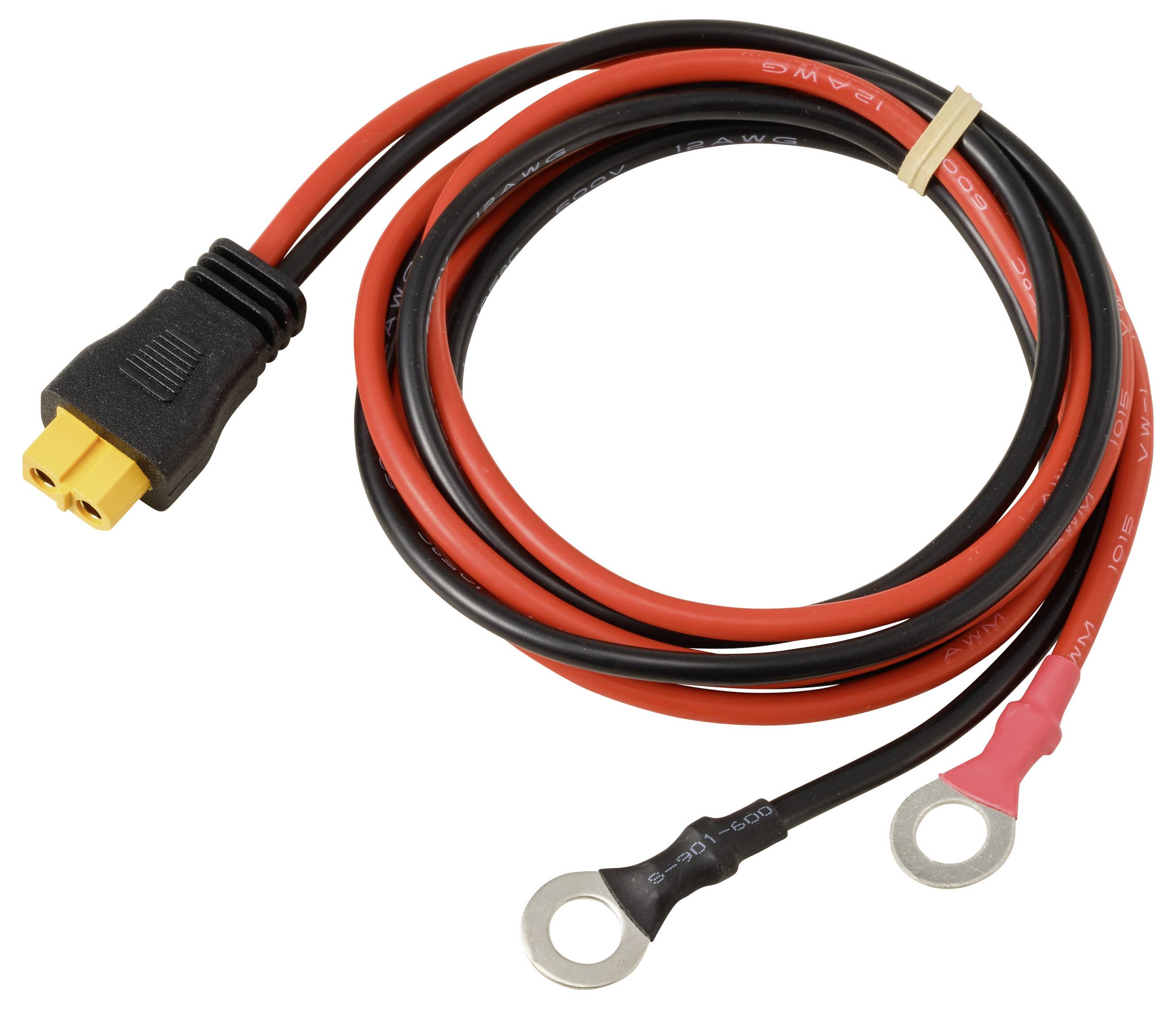 Ringkabelschuh zum XT60-Anschlusskabel 1 m TC-13619320 Schwarz, Rot TRU COMPONENTS Inhalt: 1 St.-1