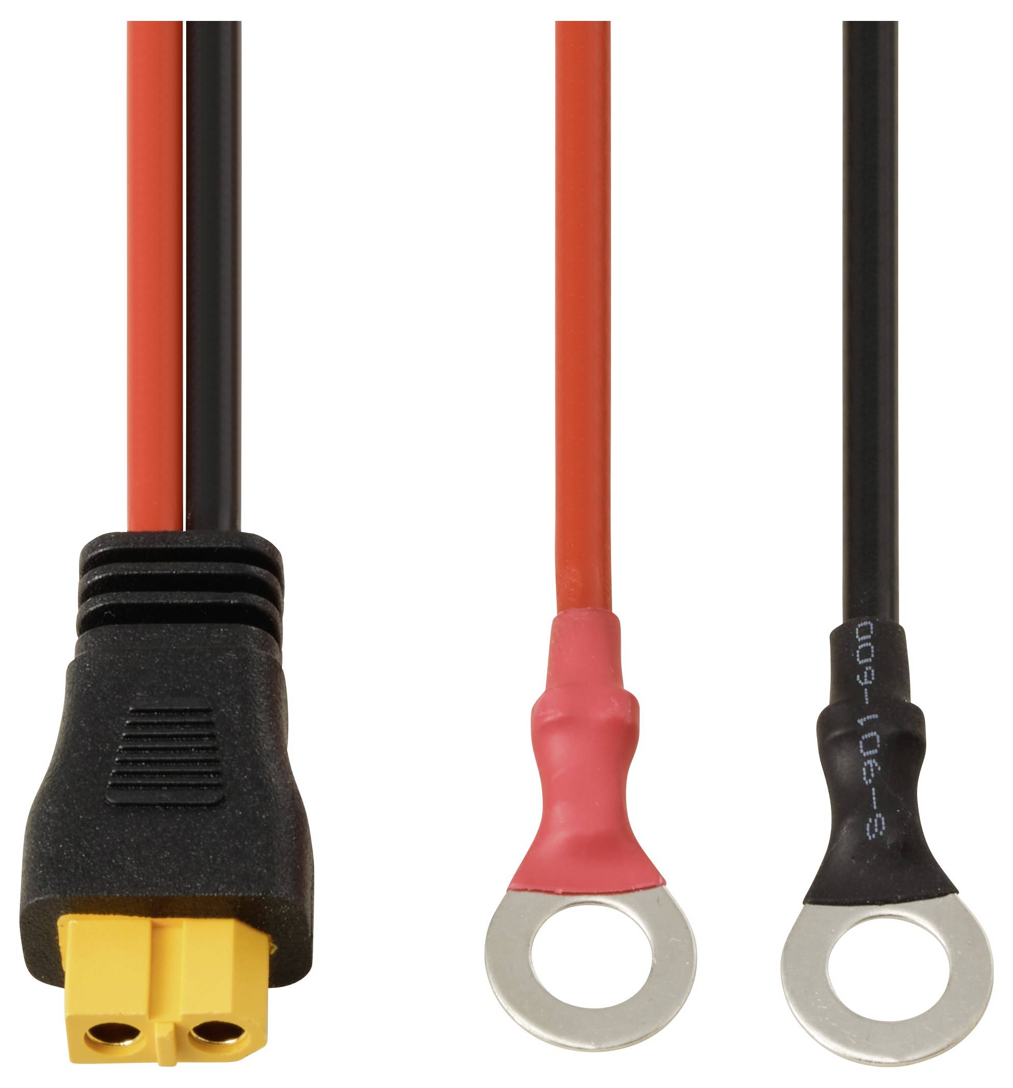 Ringkabelschuh zum XT60-Anschlusskabel 1 m TC-13619320 Schwarz, Rot TRU COMPONENTS Inhalt: 1 St.-2