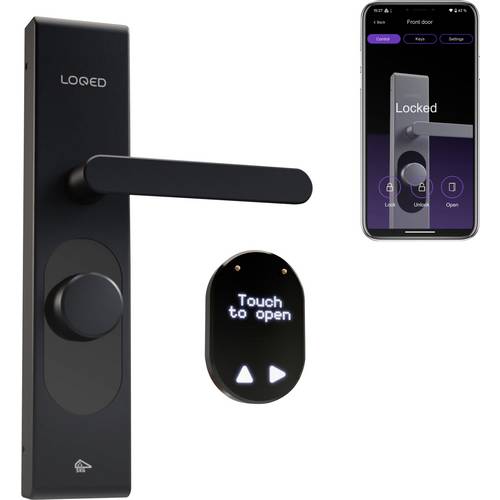 Thumbnail - Shelly LOQED Touch Smart Lock Black Edition Türschlossantrieb, Türöffner-Steuerung Bluetooth, Wi-Fi