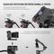 Bild zeigt, wie DJI RS2/R3 RSC2 Gimbals mit Manfrotto 501PL kompatibel sind. Es zeigt die Montage auf einer Schnellwechselplatte.