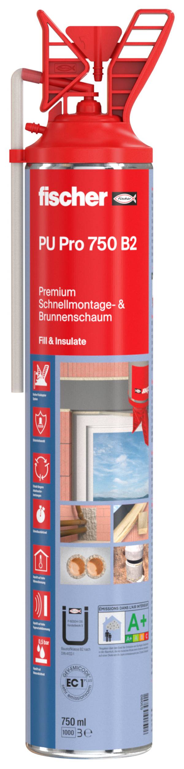 Fischer Brunnenschaum PU Pro 750 B2 053080 750 ml