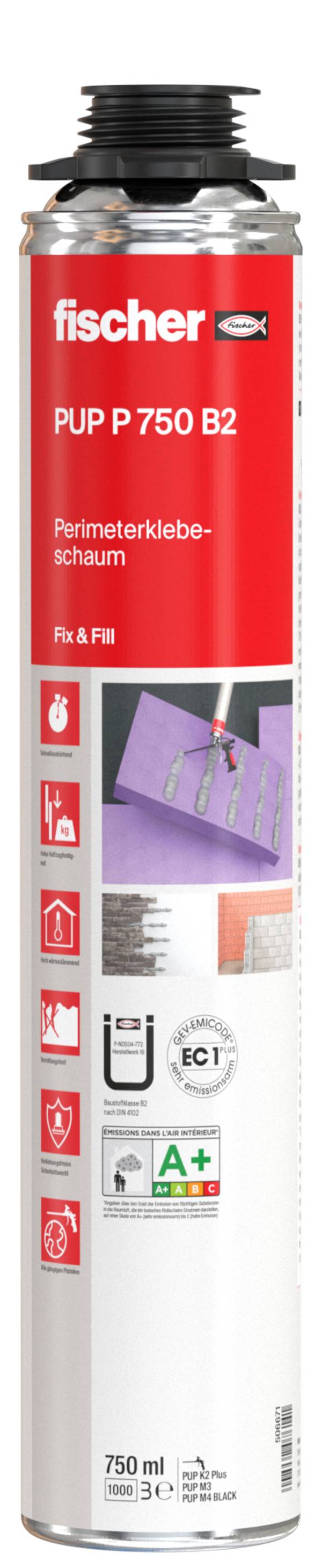 Fischer Perimeterklebeschaum PUP P 750 B2 506671 750 ml