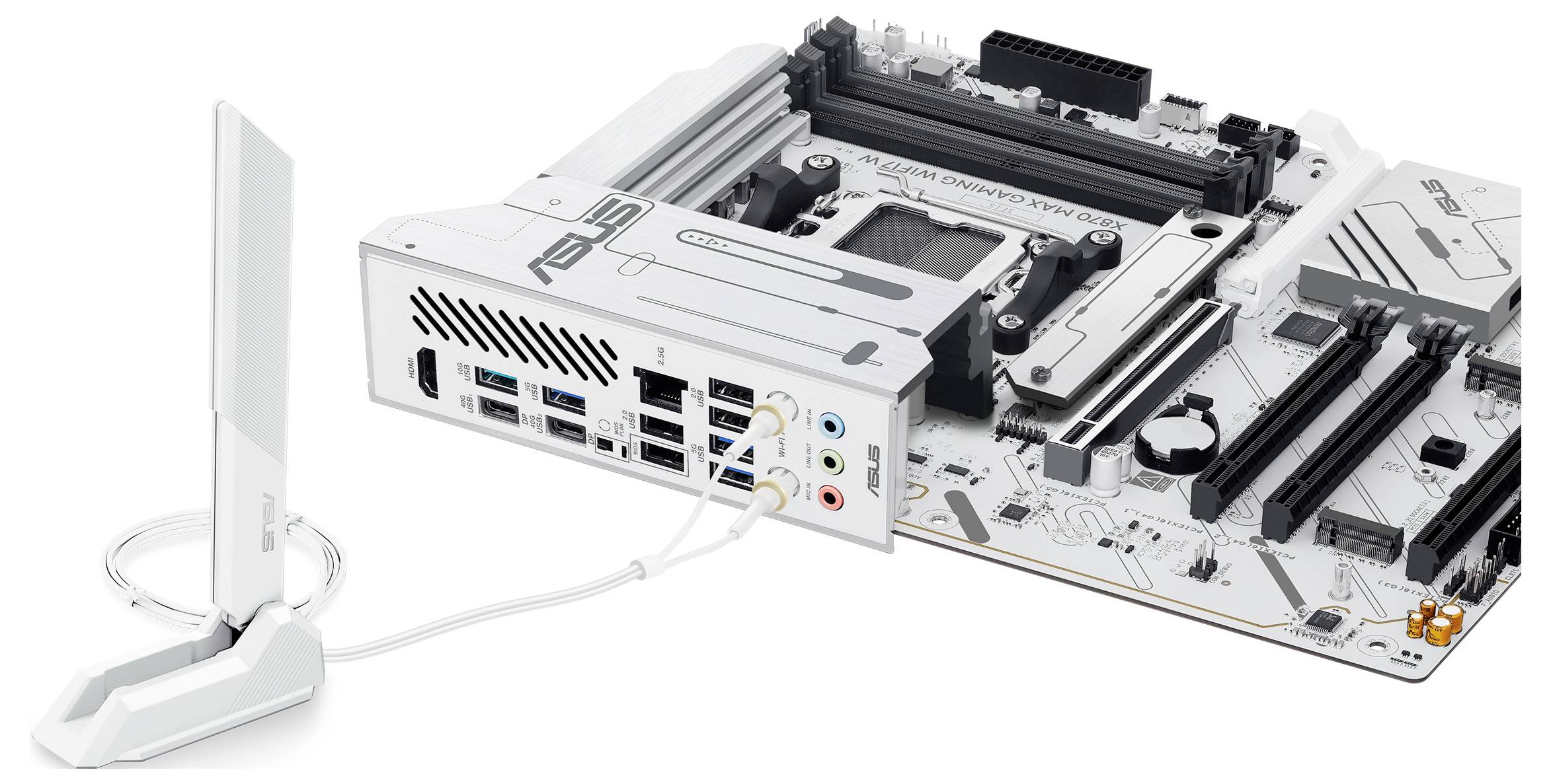 Asus X870 MAX Mainboard Sockel (PC) AMD® AM5 Formfaktor (Details) ATX Mainboard-Chipsatz AMD® X870-7