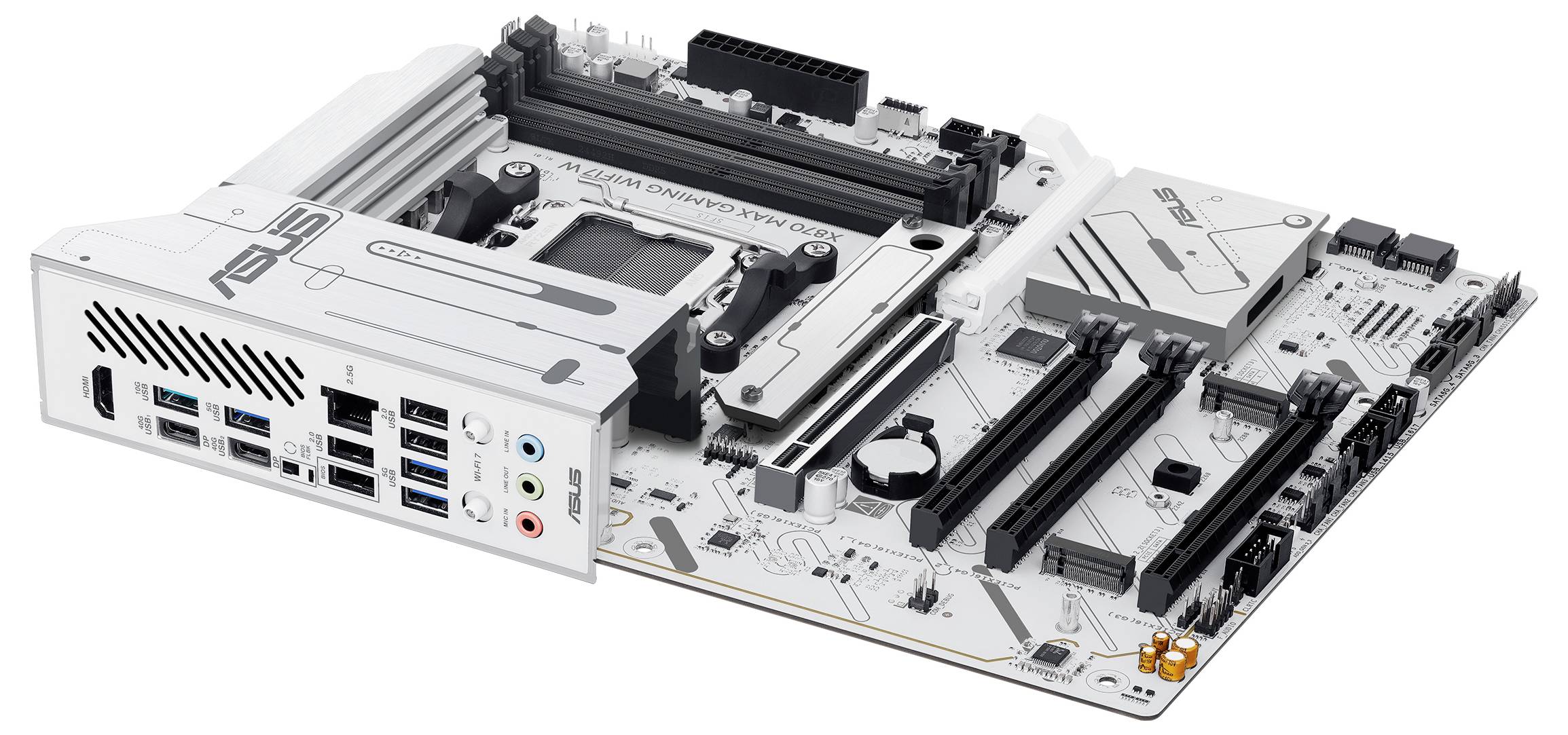 Asus X870 MAX Mainboard Sockel (PC) AMD® AM5 Formfaktor (Details) ATX Mainboard-Chipsatz AMD® X870-9