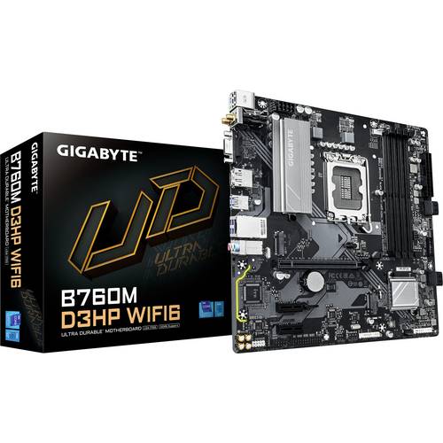 Thumbnail - Gigabyte B760M D3HP WIFI6 Mainboard Sockel (PC) Intel® LGA 1700 Formfaktor (Details) Micro-ATX