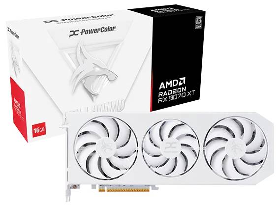 Powercolor Grafikkarte AMD Radeon RX 9070XT 16 GB GDDR6-VRAM PCIe x16 HDMI®, DisplayPort AMD FreeSync, Übertaktet / Over-5