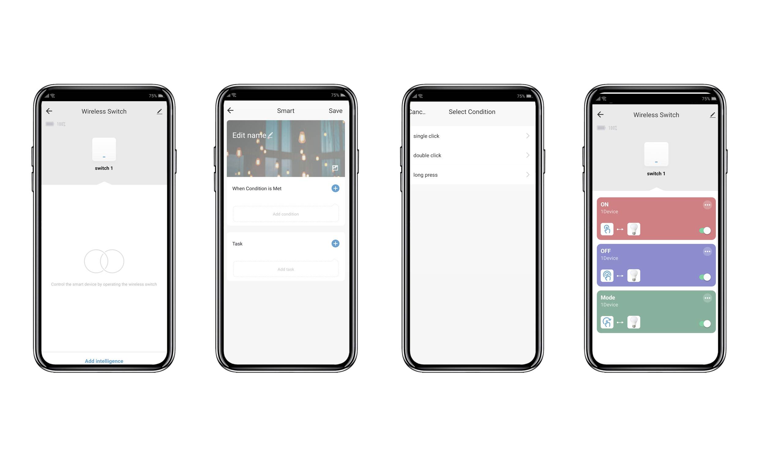 Sygonix SY-6811316 Taster Weiß Smart Mini Switch-7