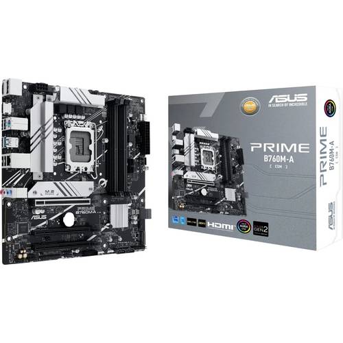 Asus 90MB1EK0-M1EAYC Mainboard Sockel (PC) Intel® LGA 1700 Formfaktor (Details) Micro-ATX Mainboard-Chipsatz Intel® B760