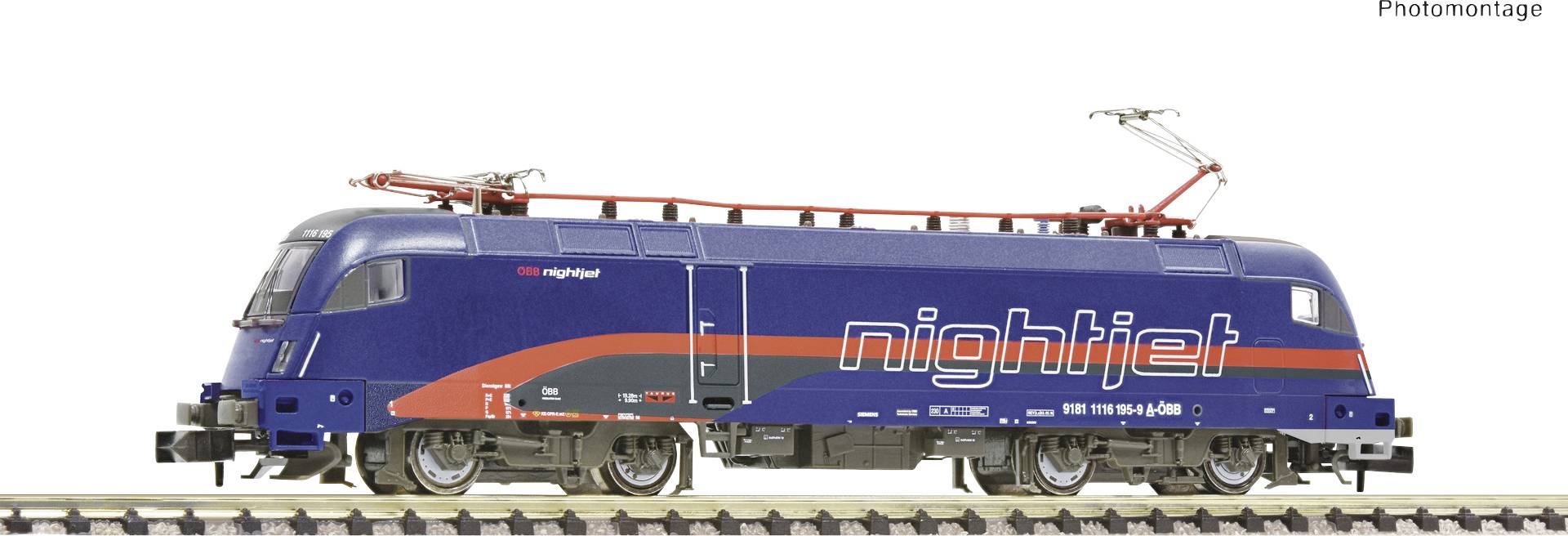 Fleischmann 7570039 N E-Lok 1116 195-9 „Nightjet“ der ÖBB