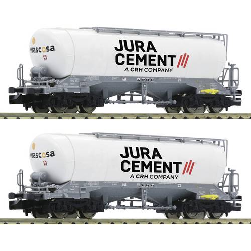 Fleischmann 6660090 N 2er-Set: Silowagen Jura Cement der Wascosa