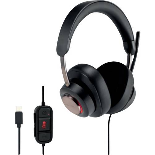 Thumbnail - Kensington Over Ear Headset kabelgebunden Schwarz Noise Cancelling Computer