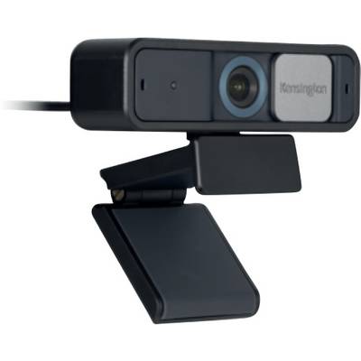 Webcam mit Halterung, rechteckiges Design, integriertes Mikrofon, geeignet für Videokonferenzen und Online-Kommunikation.