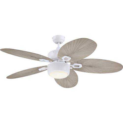 Westinghouse Oasis Deckenventilator 58 W (Ø x H) 132 cm x 45 cm Weiß (matt) mit Beleuchtung