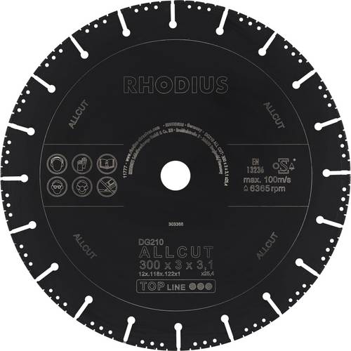 Thumbnail - Rhodius DG210 ALLCUT 303366 Diamanttrennscheibe 1 St.