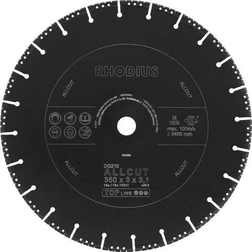 Thumbnail - Rhodius DG210 ALLCUT 303368 Diamanttrennscheibe 1 St.