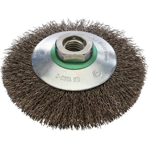 Rhodius RHODIUS EKBW, Kegelbürste 100 x 20 x 20 x M14 mm, gewellt, TOPline, für Edelstahl, Stahl, NE-Metalle EKBW 353026...