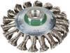 Rhodius RHODIUS EKBZ, 10 Stück Kegelbürste 100 x 13 x 22 x M14 mm, gezopft, TOPline, Made in Germany, für Edelstahl, Stahl EKBZ 353092 10 St.