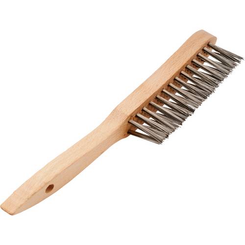 Thumbnail - Rhodius RHODIUS EKNB, 12 Stück Handbürste 3 Reihen mm, gerade, TOPline, für Edelstahl, Stahl EKNB 353106 12 St.
