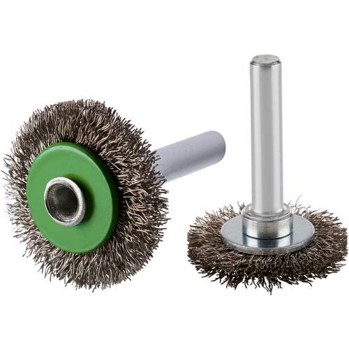 Rhodius RHODIUS ERBW, 10 Stück Rundbürste 30 x 6 x 6 x 6,0 mm, gewellt, TOPline, für Edelstahl, Stahl, NE-Metalle ERBW 3...