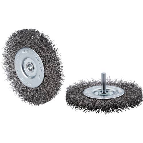 Rhodius RHODIUS ERBWBM, 10 Stück Rundbürste 100 x 12 x 22 x 6,0 mm, gewellt, TOPline, für Edelstahl, Stahl, NE-Metalle E...
