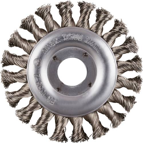 Rhodius RHODIUS ERBZ, 10 Stück Rundbürste 115 x 12 x 23 x 22,23 mm, gezopft, TOPline, Made in Germany, für Edelstahl, St...